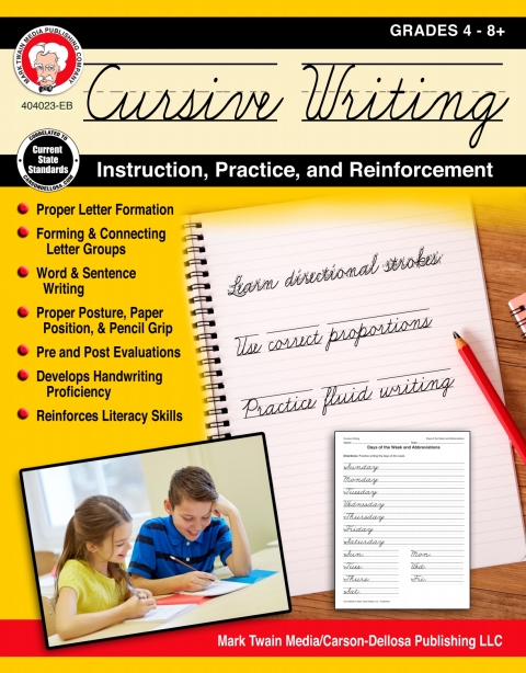 Cover image for book Cursive Writing: Instruction, Practice, and Reinforcement, Grades 4 - 9