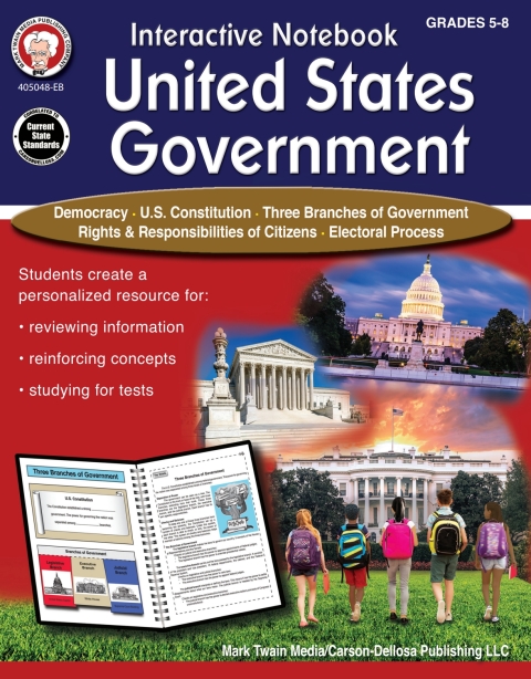 Cover image for book Interactive Notebook: United States Government Resource Book, Grades 5 - 8