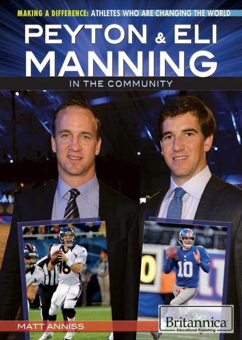 Cover image for book Peyton & Eli Manning in the Community