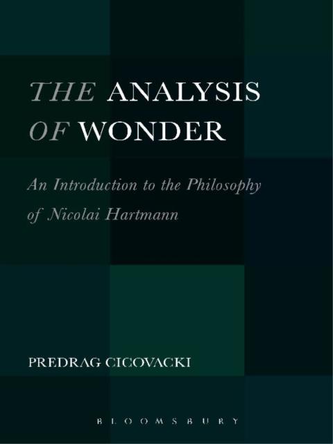 Cover image for book The Analysis of Wonder