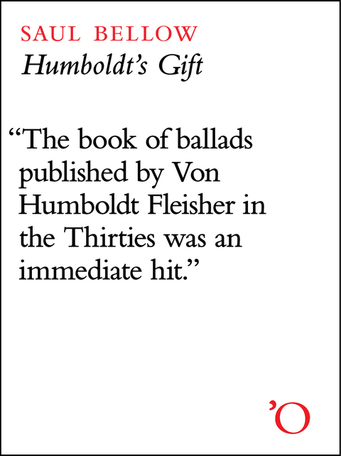 Cover image for book Humboldt's Gift