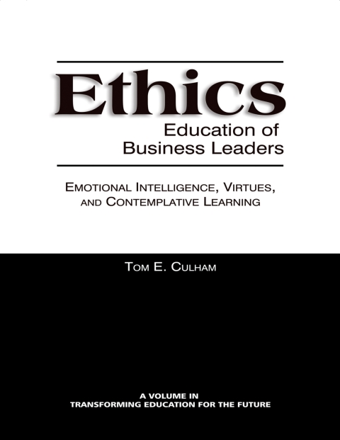 Cover image for book Ethics Education of Business Leaders