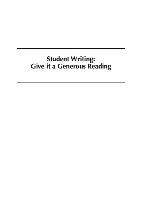 Cover image for book Student Writing