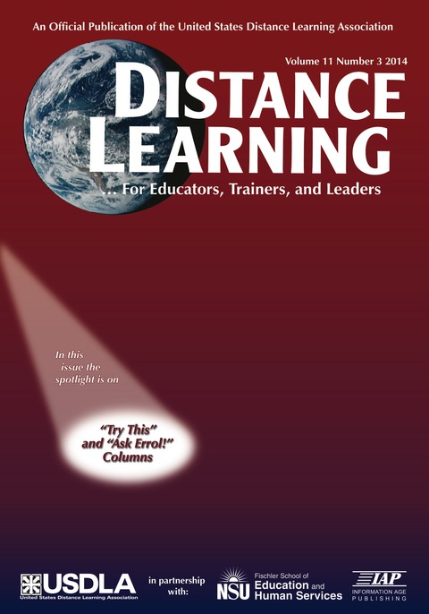 Cover image for book Distance Learning - Journal Issue: Volume 11 #3