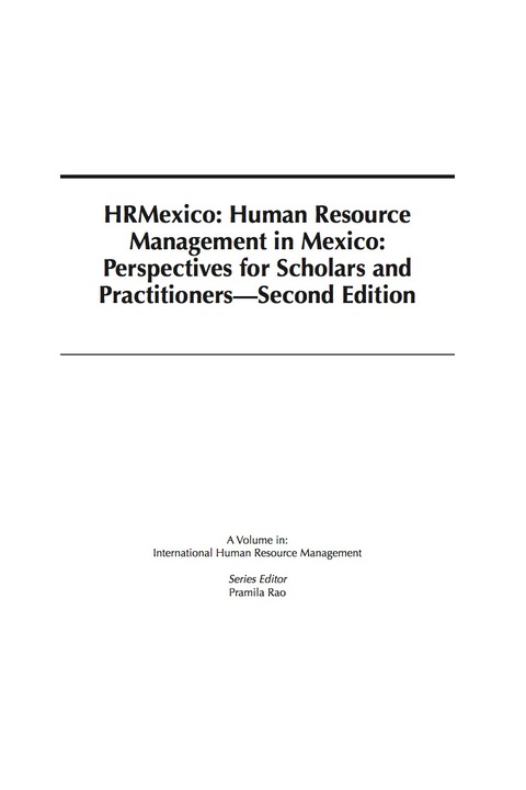 Cover image for book Human Resource Management in Mexico