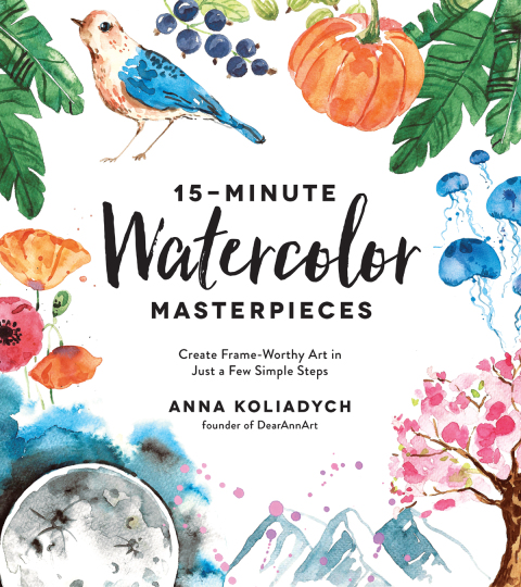Cover image for book 15-Minute Watercolor Masterpieces