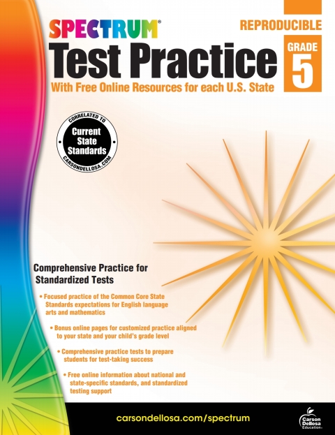 Cover image for book Spectrum Test Practice, Grade 5