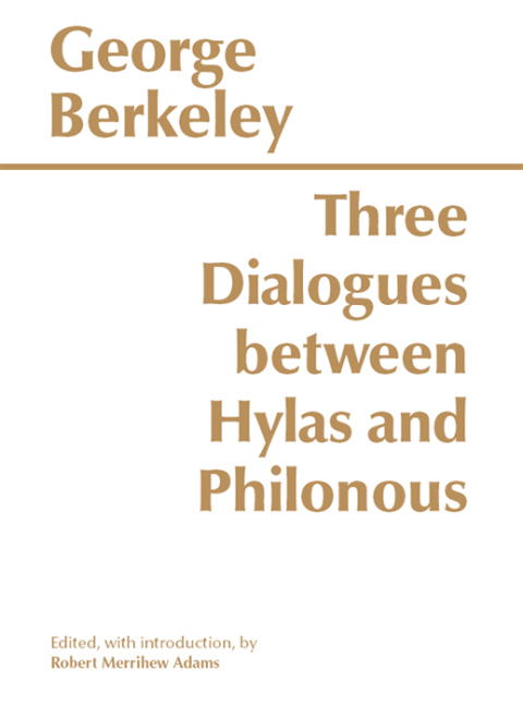 Cover image for book Three Dialogues Between Hylas and Philonous
