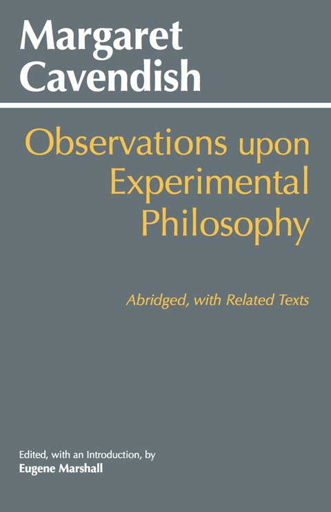 Cover image for book Observations upon Experimental Philosophy, Abridged