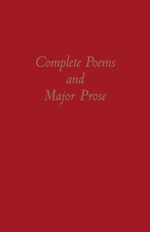 Complete Poems+Major Prose
