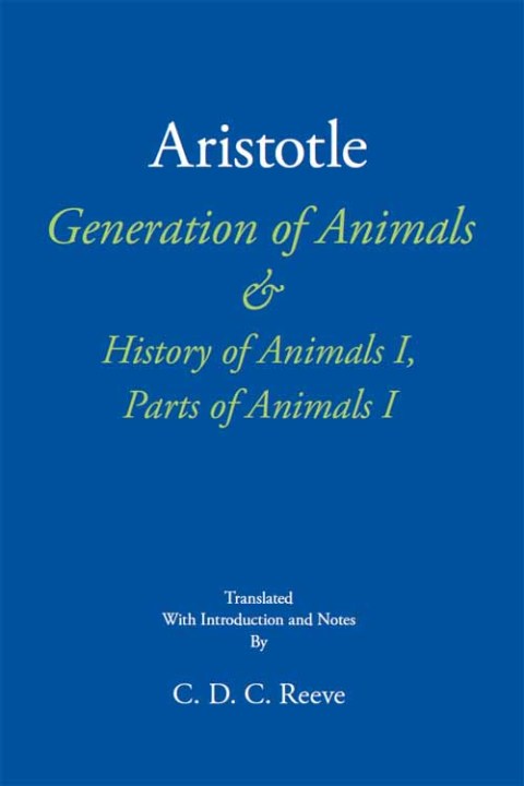 Cover image for book Generation of Animals & History of Animals I, Parts of Animals I