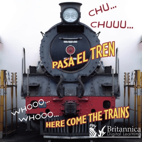 Cover image for book CHU… CHUU… Pasa el tren (WHOOO, WHOOO… Here Come the Trains)