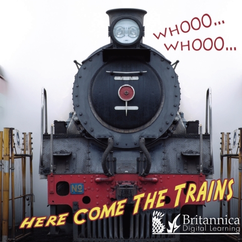 Cover image for book Whooo, Whooo… Here Come the Trains