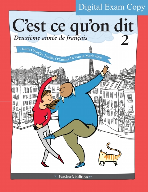 Cover image for book Digital Exam Copy for C'est ce qu'on dit: Deuxième année de français