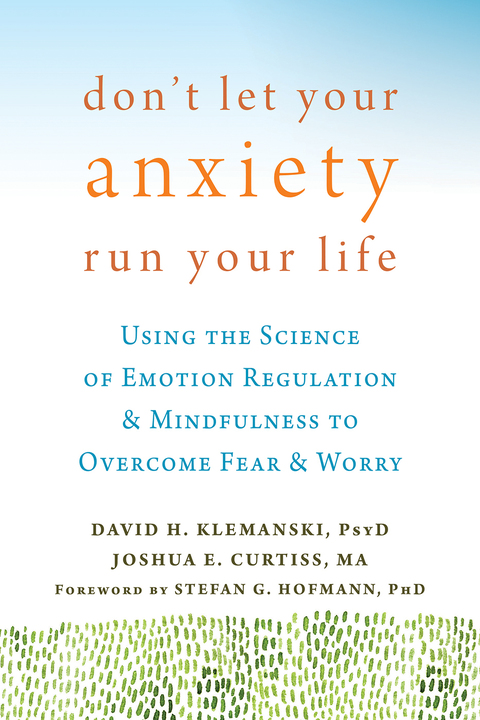 Cover image for book Don't Let Your Anxiety Run Your Life