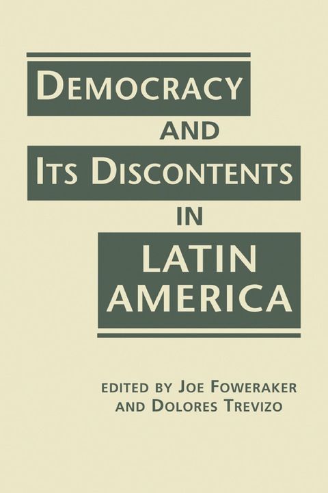 Cover image for book Democracy and Its Discontents in Latin America