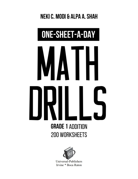 Cover image for book One-Sheet-A-Day Math Drills