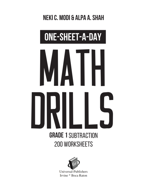 Cover image for book One-Sheet-A-Day Math Drills