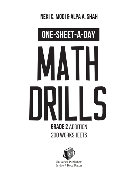 Cover image for book One-Sheet-A-Day Math Drills