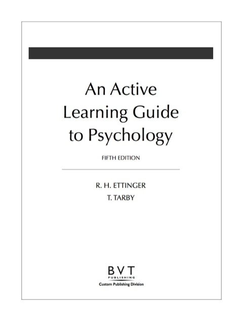 Cover image for book PSYC 1012 Course Manual