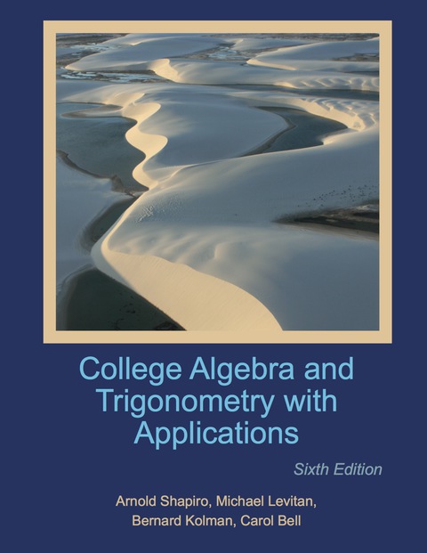 Cover image for book College Algebra & Trigonometry with Applications