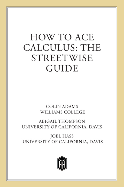 Cover image for book How to Ace Calculus
