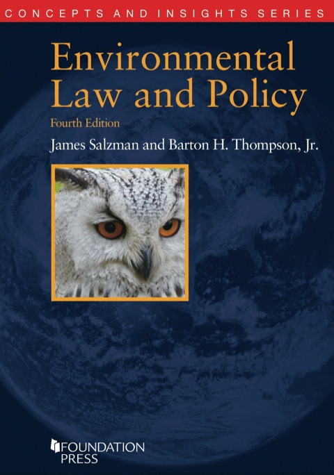 Cover image for book Environmental Law and Policy (Concepts and Insights Series)