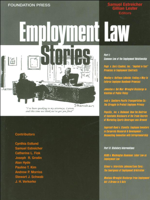 Cover image for book Estreicher and Lester's Employment Law Stories
