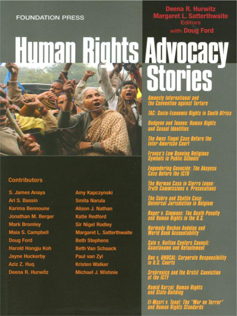 Cover image for book Hurwitz, Satterthwaite and Ford's Human Rights Advocacy Stories