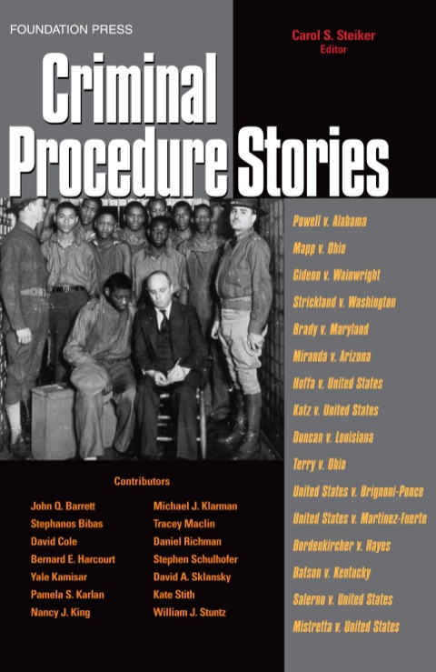 Cover image for book Steiker Criminal Procedure Stories An In-Depthlook At Leading Criminal Procedure Cases