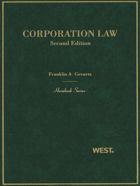 Cover image for book Gevurtz's Corporation Law, 2d (Hornbook Series)