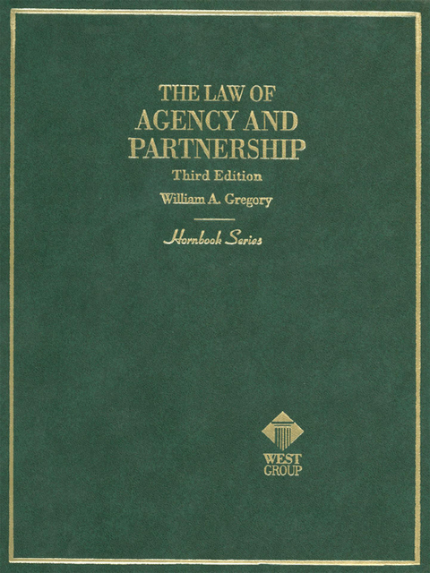Cover image for book Gregory's Law of Agency and Partnership, 3d (Hornbook Series)