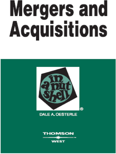 Cover image for book Oesterle's Mergers and Acquisitions in a Nutshell, 2d
