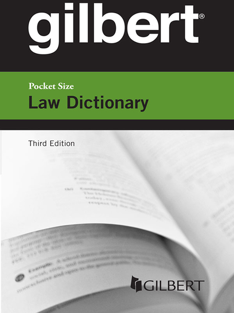 Cover image for book Gilbert Pocket Size Law Dictionary
