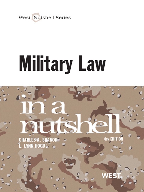 Cover image for book Military Law in a Nutshell