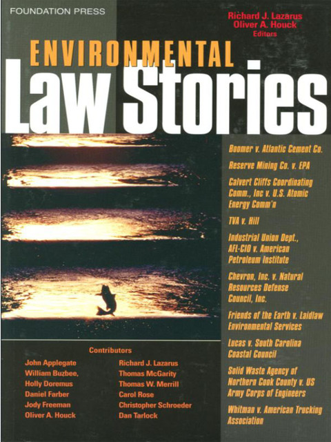 Cover image for book Lazarus' Environmental Law Stories