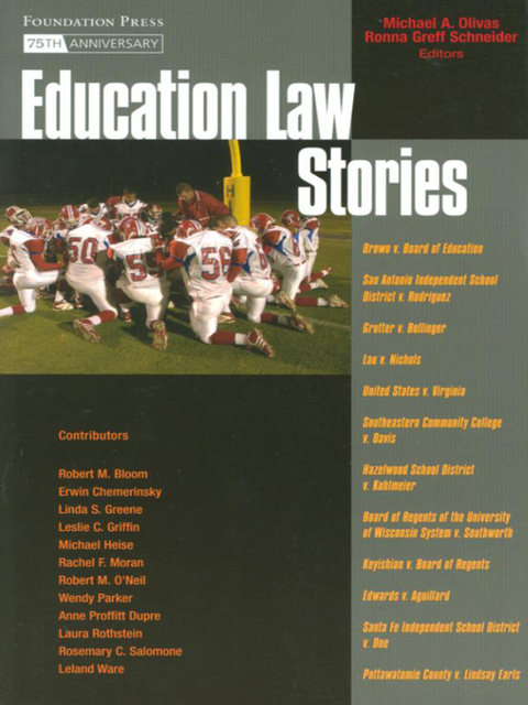 Cover image for book Olivas and Schneider's Education Law Stories