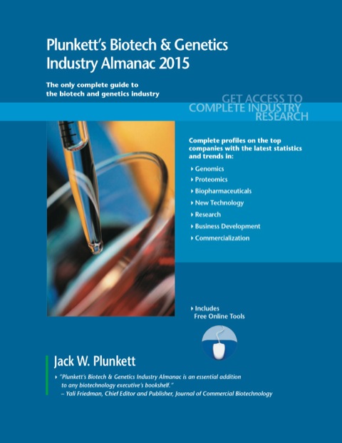 Cover image for book Plunkett's Biotech & Genetics Industry Almanac 2015
