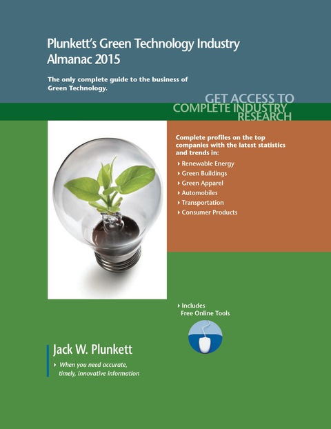 Cover image for book Plunkett's Green Technology Industry Almanac 2015