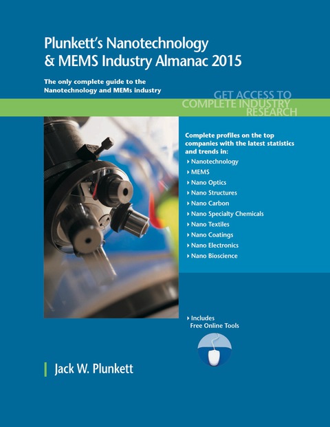 Cover image for book Plunkett's Nanotechnology & MEMS Industry Almanac 2015