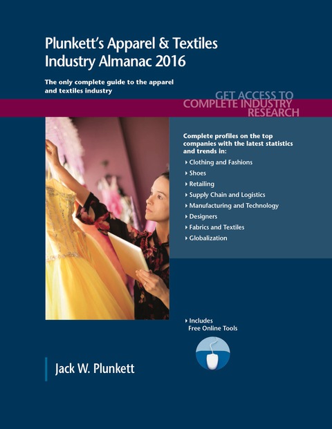 Cover image for book Plunkett's Apparel & Textiles Industry Almanac 2016