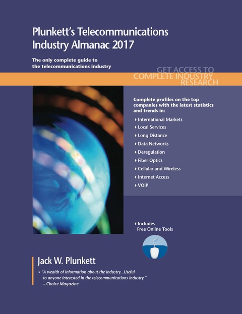 Cover image for book Plunkett's Telecommunications Industry Almanac 2017