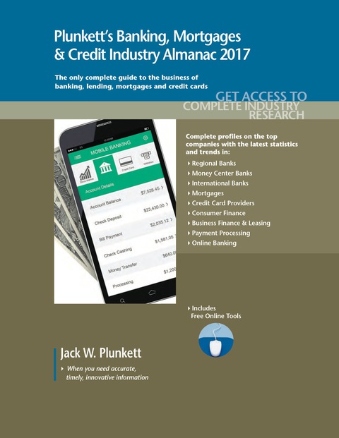 Cover image for book Plunkett's Banking, Mortgages & Credit Industry Almanac 2017