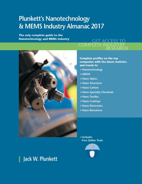Cover image for book Plunkett's Nanotechnology & MEMS Industry Almanac 2017