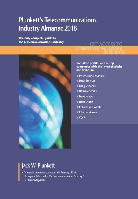Cover image for book Plunkett's Telecommunications Industry Almanac 2018