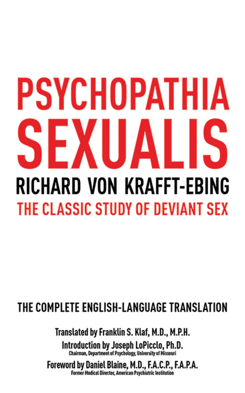 Cover image for book Psychopathia Sexualis