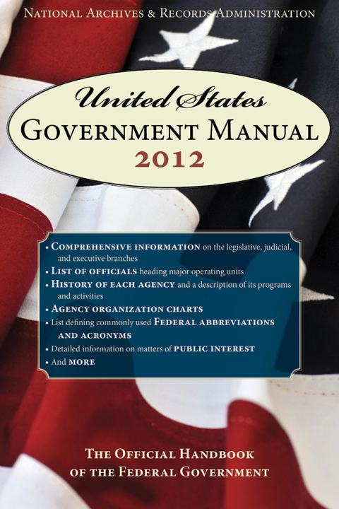Cover image for book United States Government Manual 2012