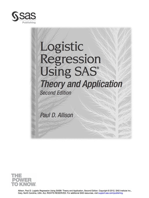 Cover image for book Logistic Regression Using SAS