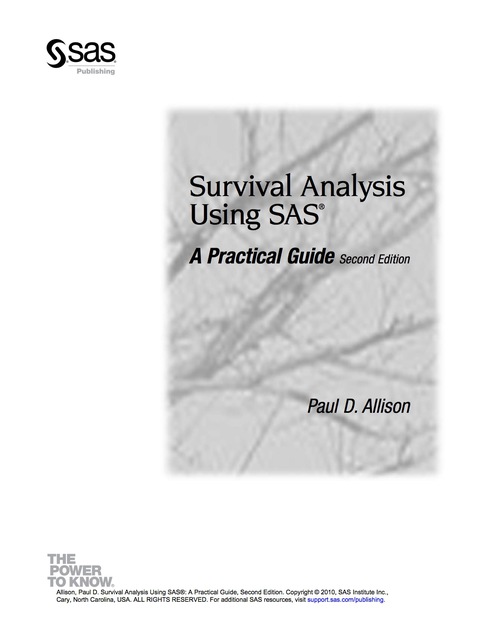 Cover image for book Survival Analysis Using SAS