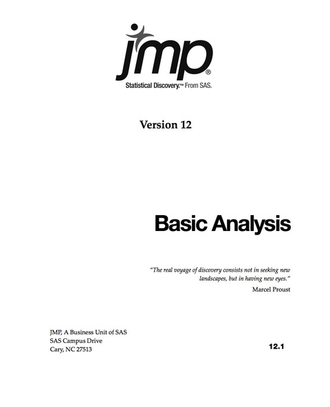 JMP 12 Basic Analysis 